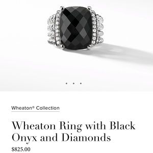 David Yurman Wheaton Ring-Black Onxy